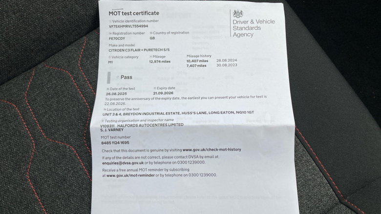 Citroen C3 1.2 PureTech 83 Flair Plus 5dr Petrol Hatchback